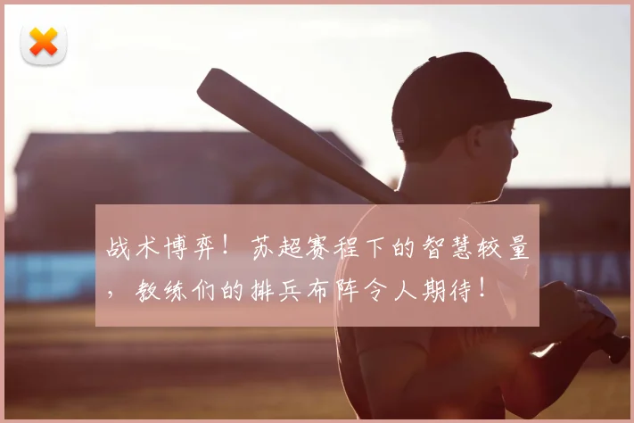 战术博弈!苏超赛程下的智慧较量,教练们的排兵布阵令人期待!